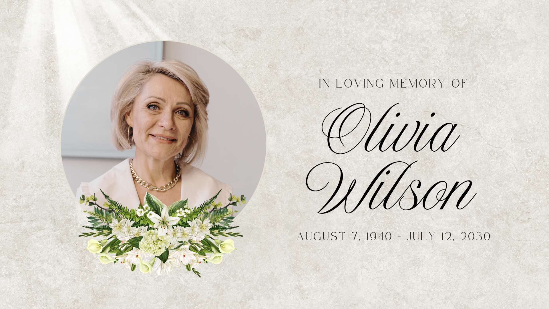 Template 2: Golden Memories